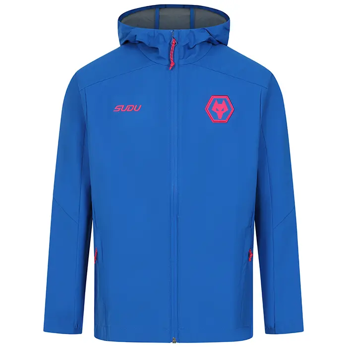 Wolverhampton Wanderers Store | Shop Official 2025-26 Players Training LW Jacket – Blue – Junior Wolves Gear